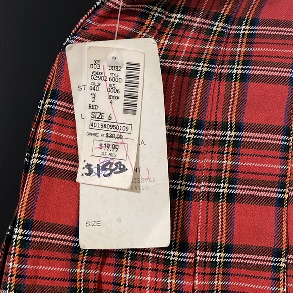 NWT Plaid Toni Garment for Cc Magic Plaid Shirt - Picture 3 of 4